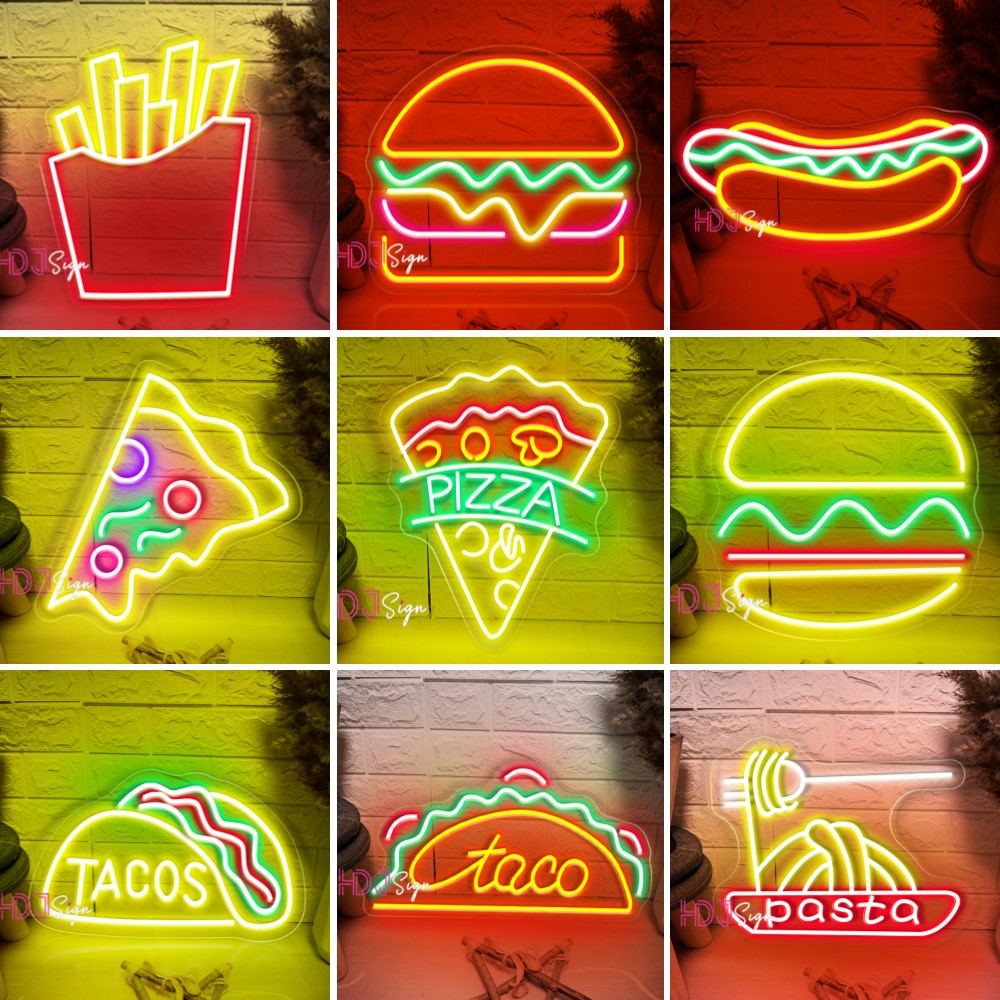Home Decor Nearby - Chips Neonlicht Led-Leuchten Pommes Frites Neonschild