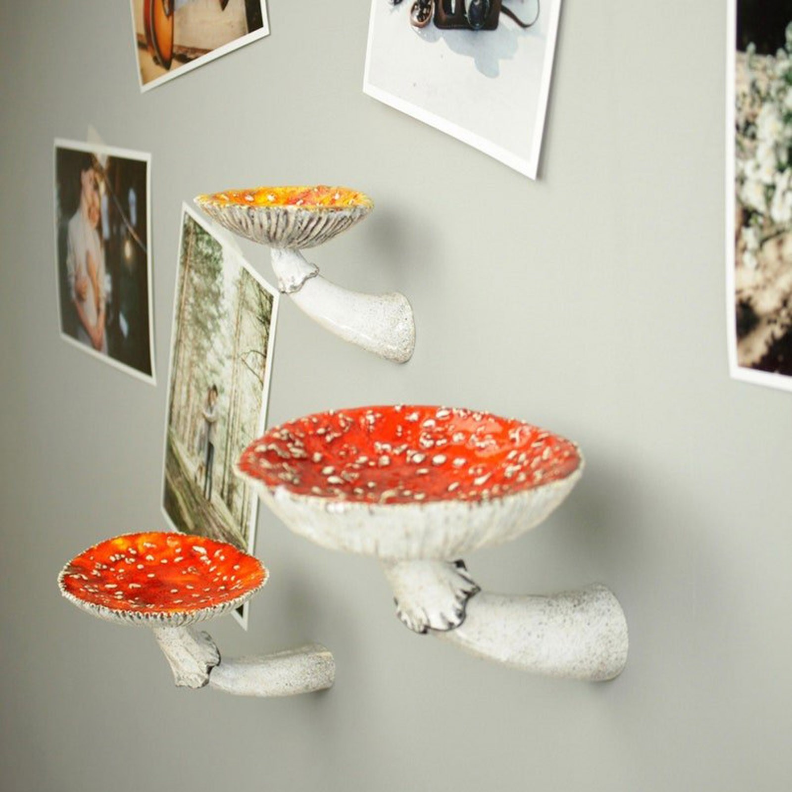 Floating Shelves - 2024 kreatives Pilz-Hängeregal aus Kunstharz, Wand-Schwimmregal,