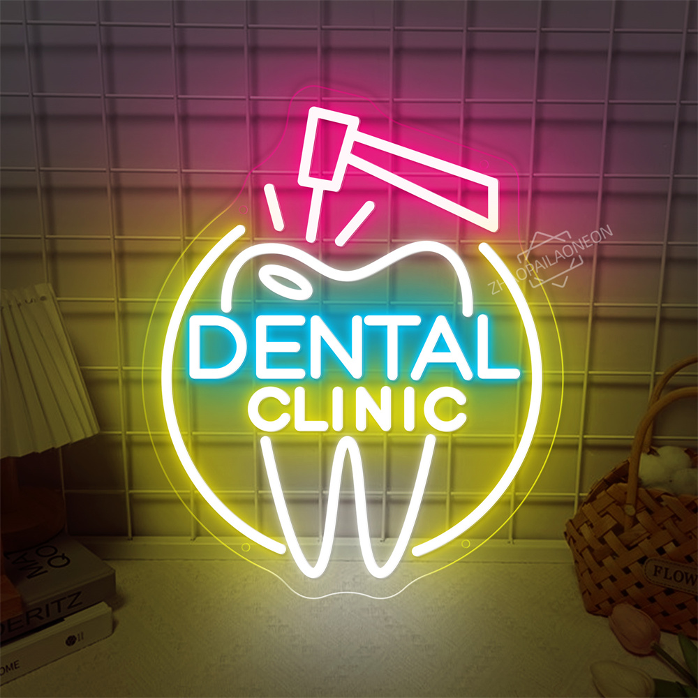 Home Decor Nearby - DENTAL CARE LED Neon Zahn USB