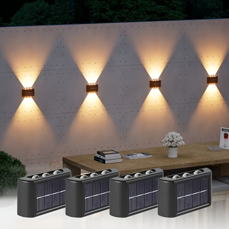 Home Decor Outdoor - LED Solarleuchte für Außen, Wasserdichte Solar-Wandlampe