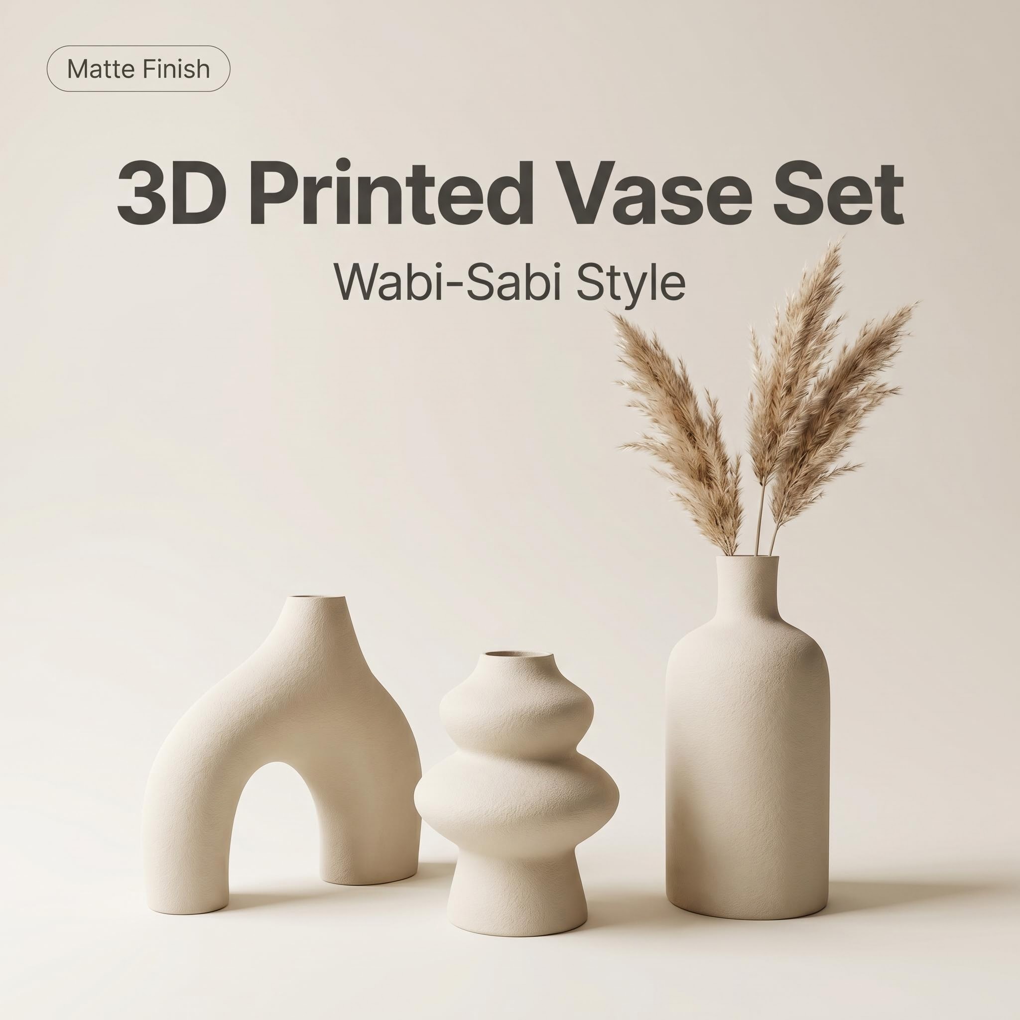 Home Decor Aesthetic Pinterest - 3-teiliges Wabi-Sabi-Set mit unregelmäßigen Dekorationsvasen, aus