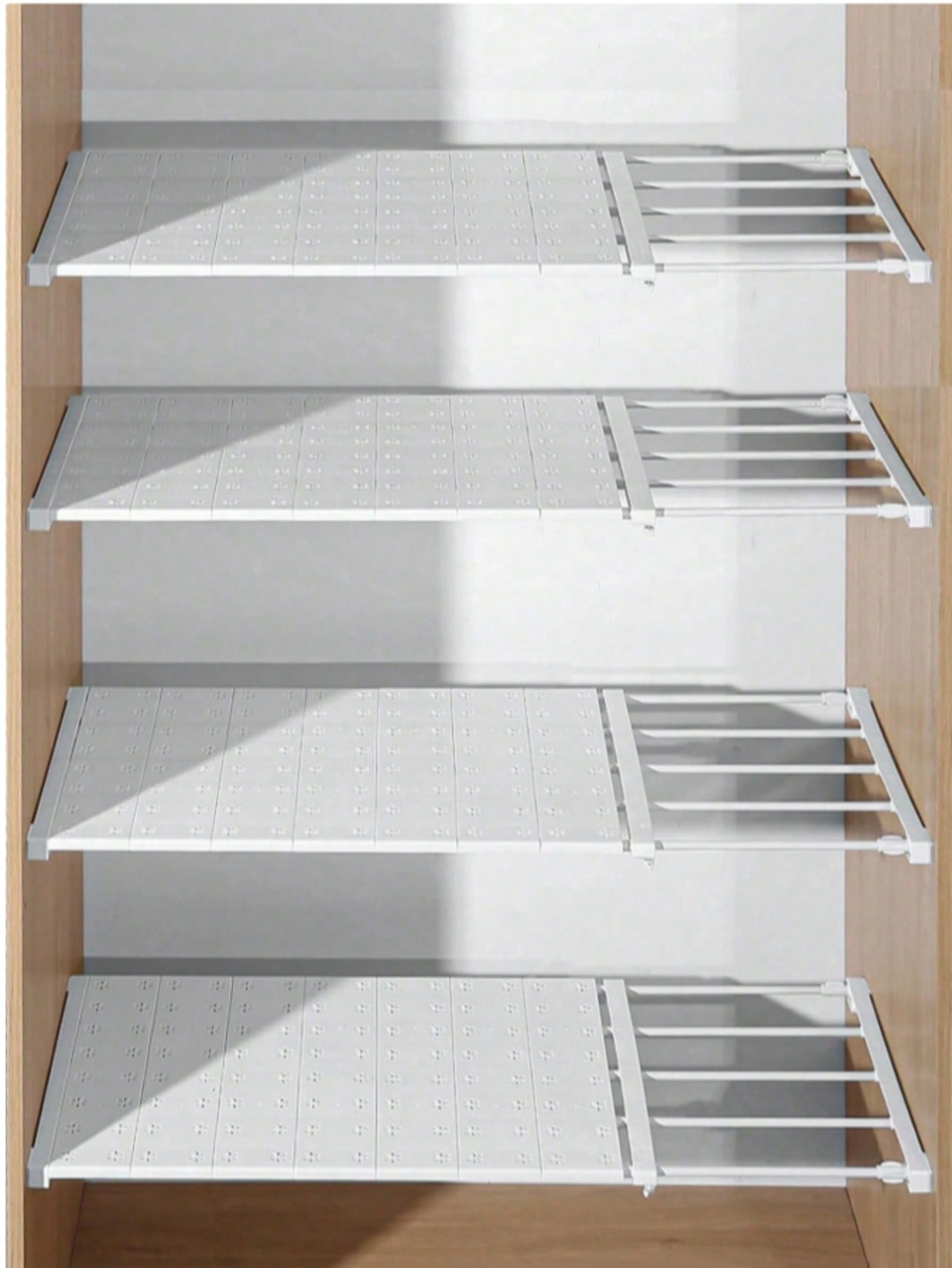 Floating Shelves - 1 Stück Verstellbares Schrank-Spannregal Modernes Weißes