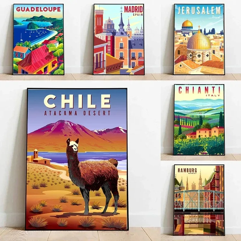 Home Decor Vietnam - Nordische Reises tädte Poster drucken Italien