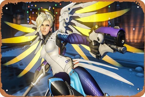 Home Decor Games Free - Overwatch, Mercy Game Poster, Wandkunst, Dekoration