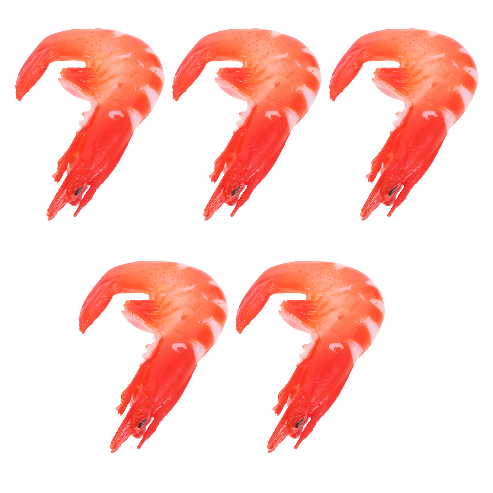 Home Decor Store - 5 Stück realistische Garnelen als Foto-Requisite,