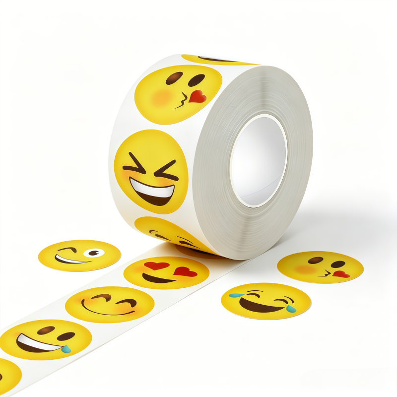 Home Decor Emoji - 500 Stück/Rolle, 25 mm, runde Punktaufkleber