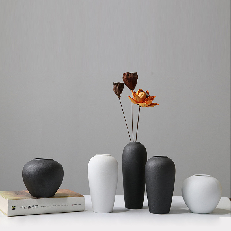 Home Decor Aesthetic Pinterest - Kleine Keramik-Blumenvase im Nordischen Stil, Minimalistische