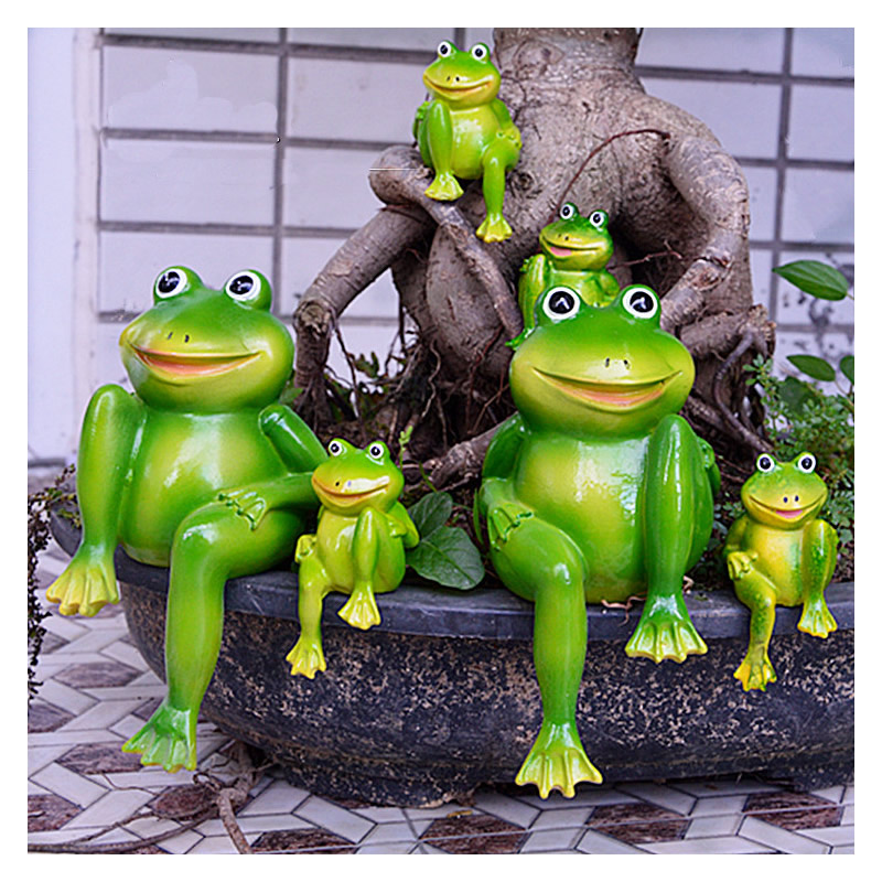 Home Decor Store - 2 teile/satz Nette Harz Sitzende Frösche