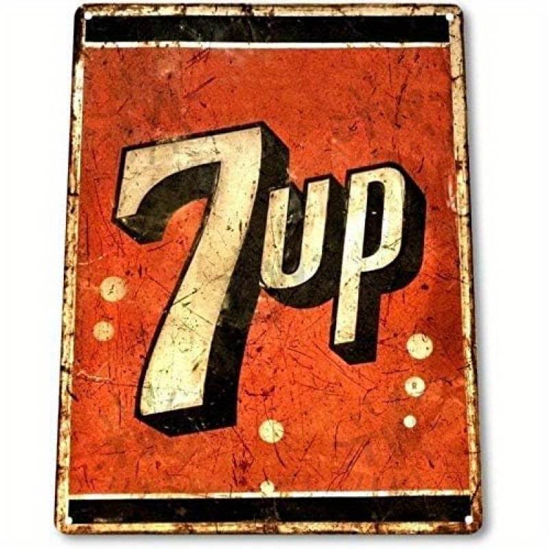 Home Decor Store - 7-Up Logo Metallschild – Retro Pop