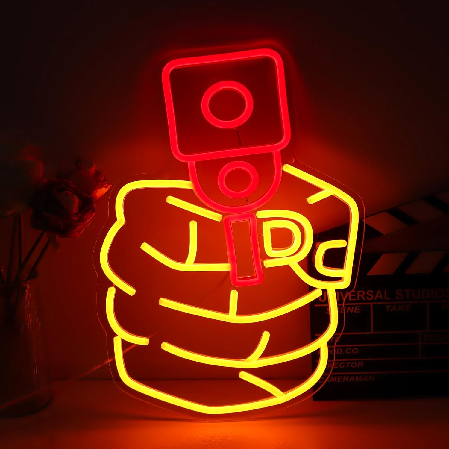 Mic Fist Neon-Schild Wandkunst – Home Decor Nearby Bewertung und Preis