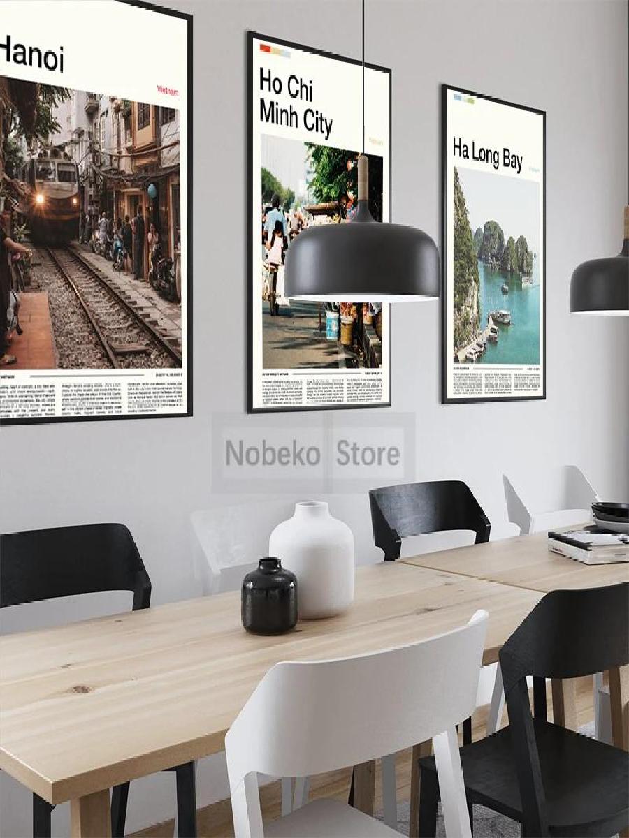 Vietnam reise plakate leinwand – Home Decor Vietnam Bewertung und Preis