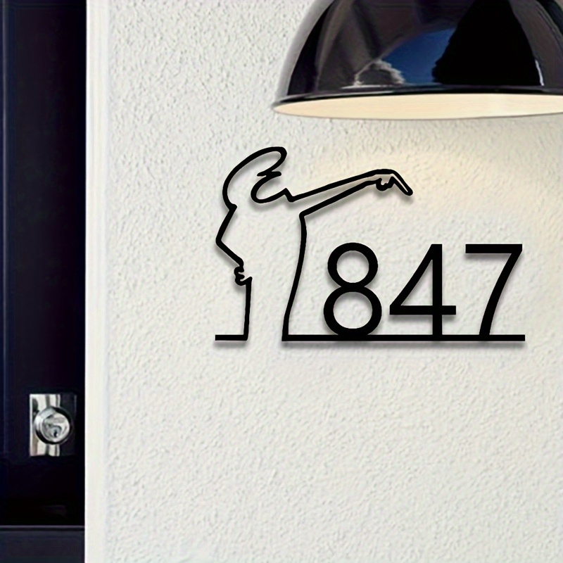 Individuelles Hausnummernschil – Home Decor Nearby Bewertung und Preis