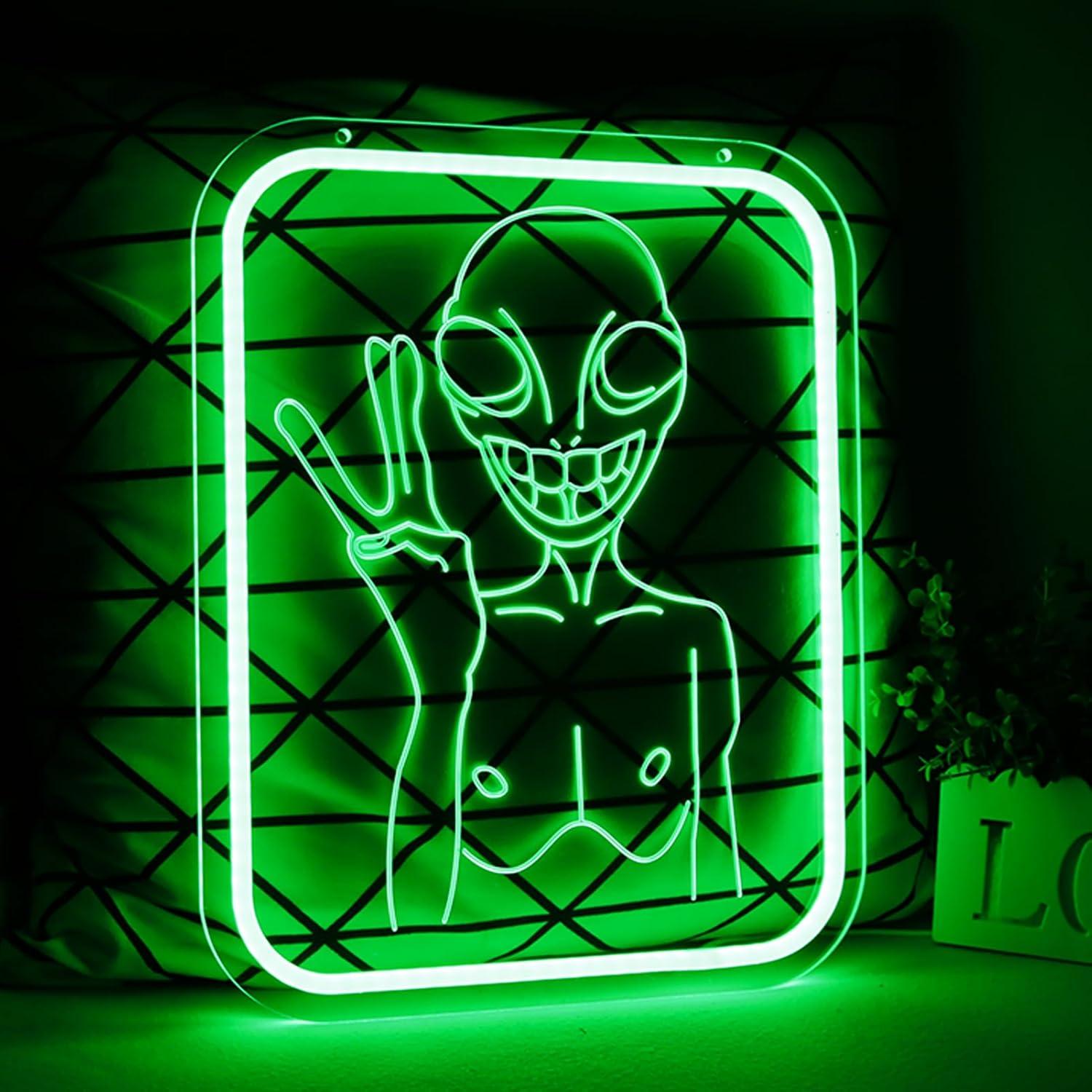 Alien Neon-Schild USB Dimmbare – Home Decor Games Free Bewertung und Preis