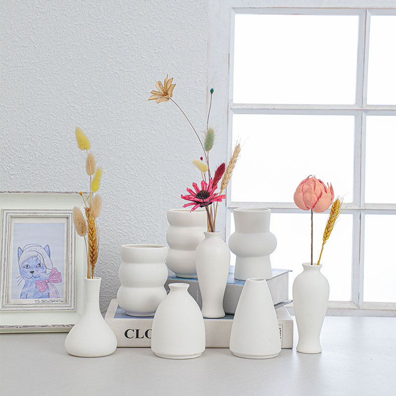 Weiße Keramik-Mini-Vase Minima – Home Decor Aesthetic Pinterest Bewertung und Preis