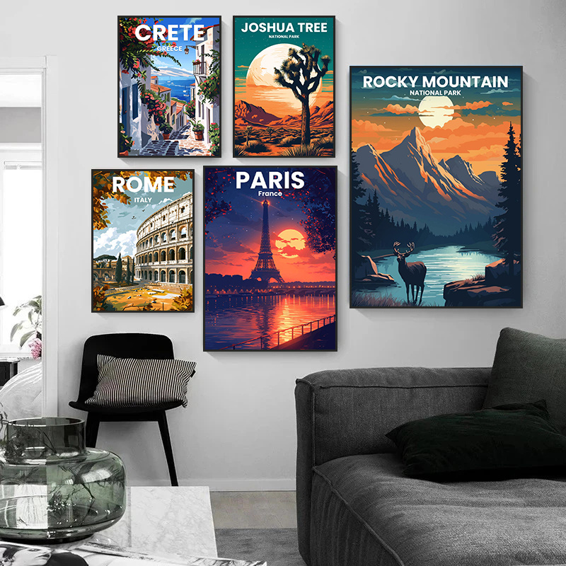 Moderne Reisestädte Santorini  – Home Decor Vietnam Bewertung und Preis