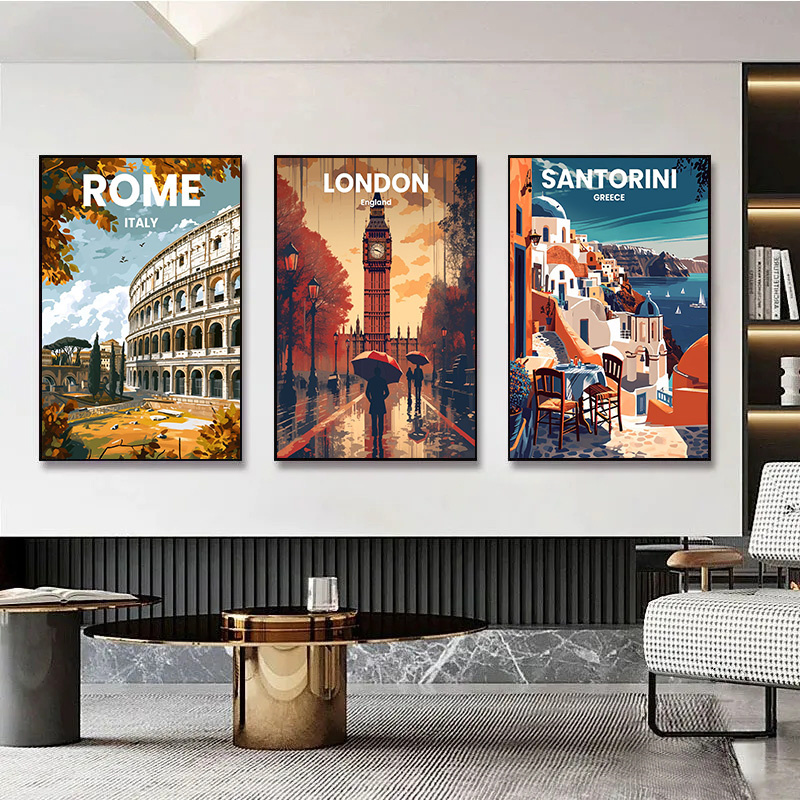 Moderne Reisestädte Santorini  – Home Decor Vietnam Bewertung und Preis