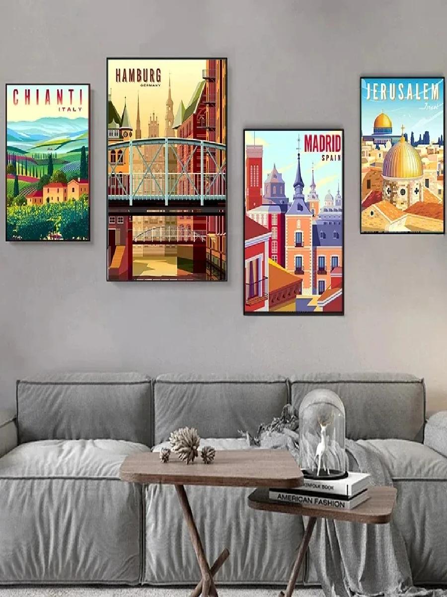 Nordische Reises tädte Poster  – Home Decor Vietnam Bewertung und Preis