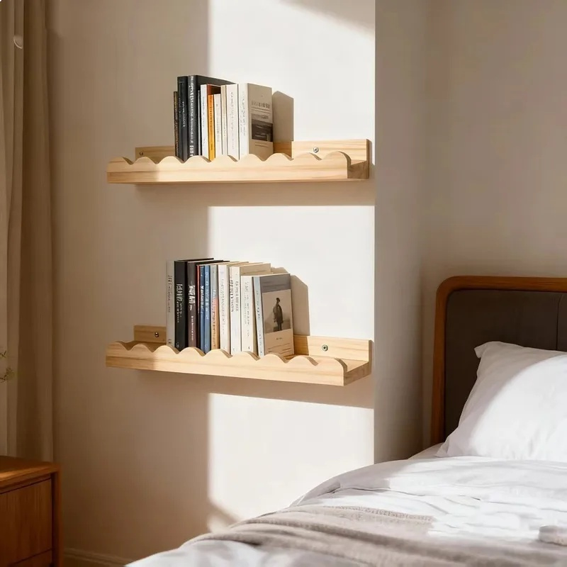 Boho-Wandregal aus natürlichem – Floating Shelves Bewertung und Preis