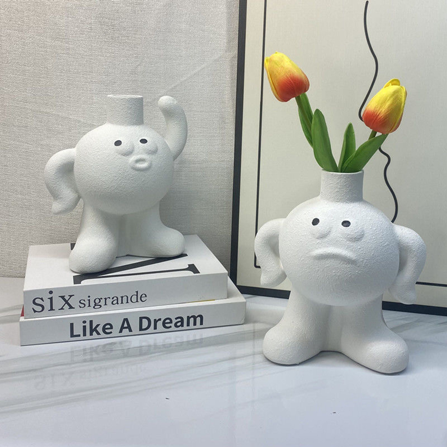 Kreative Keramik Blumenvase Ne – Home Decor Emoji Bewertung und Preis
