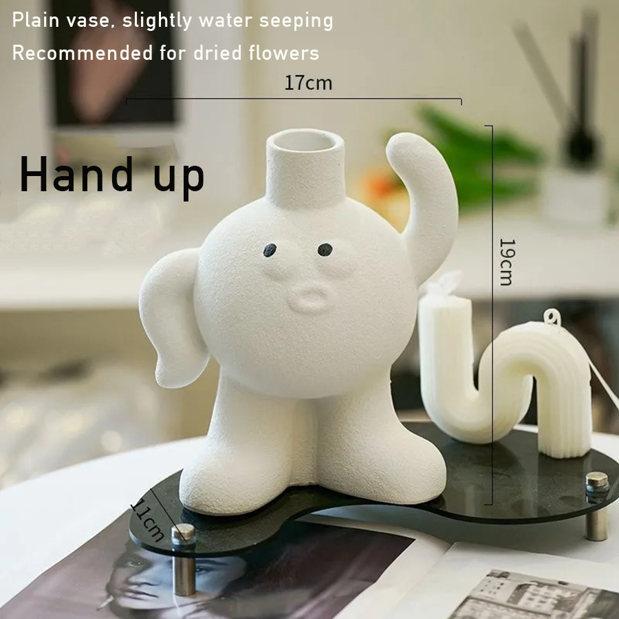 Kreative Keramik Blumenvase Ne – Home Decor Emoji Bewertung und Preis