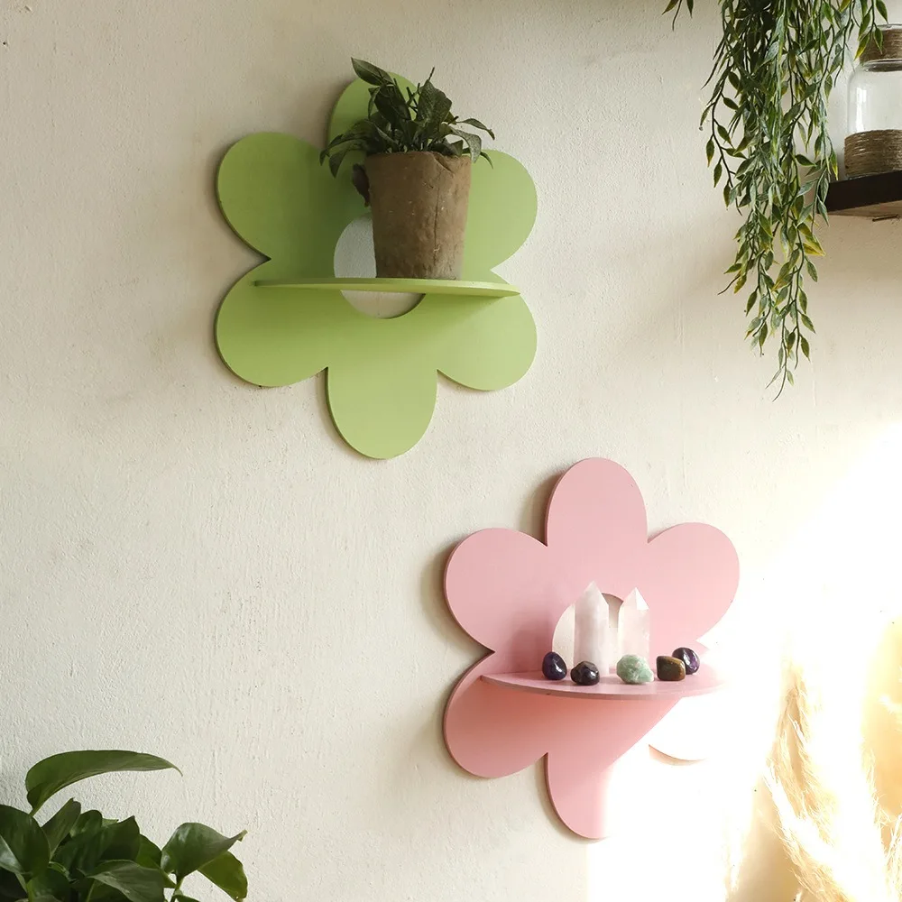 Blumenförmiger Wandhalter aus  – Floating Shelves Bewertung und Preis