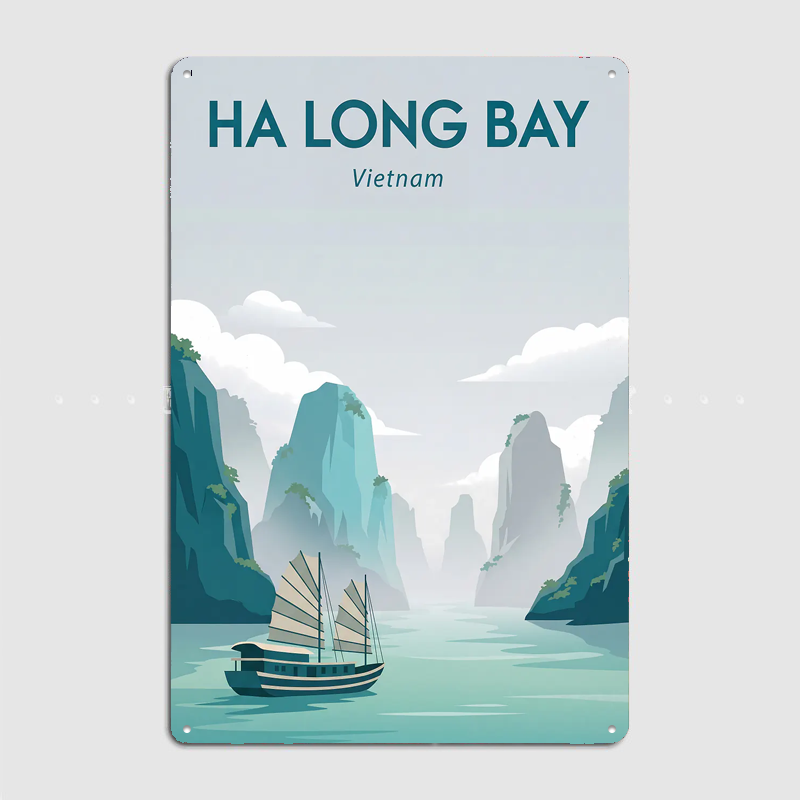 Ha Long Bay Vietnam Reiseplaka – Home Decor Vietnam Bewertung und Preis