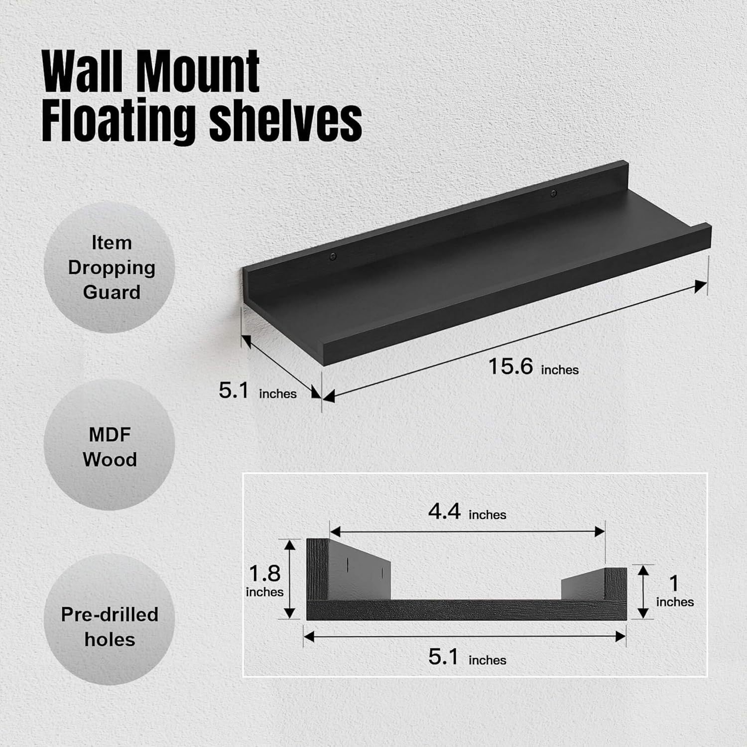 Kreatives Wandregal, 2-teilige – Floating Shelves Bewertung und Preis
