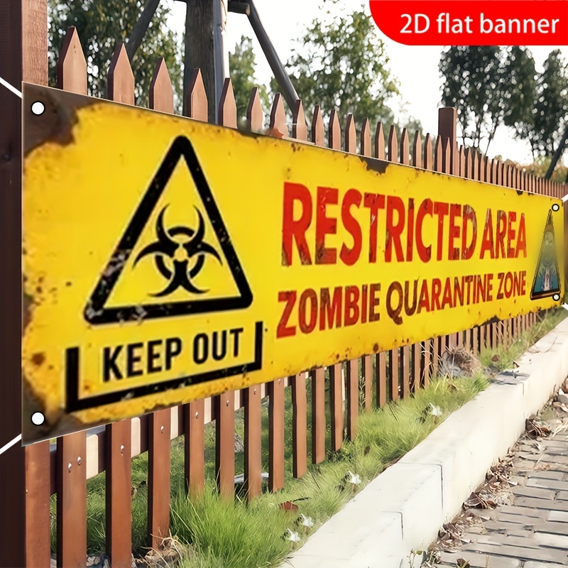 Halloween Zombie Quarantänezon – Home Decor Nearby Bewertung und Preis