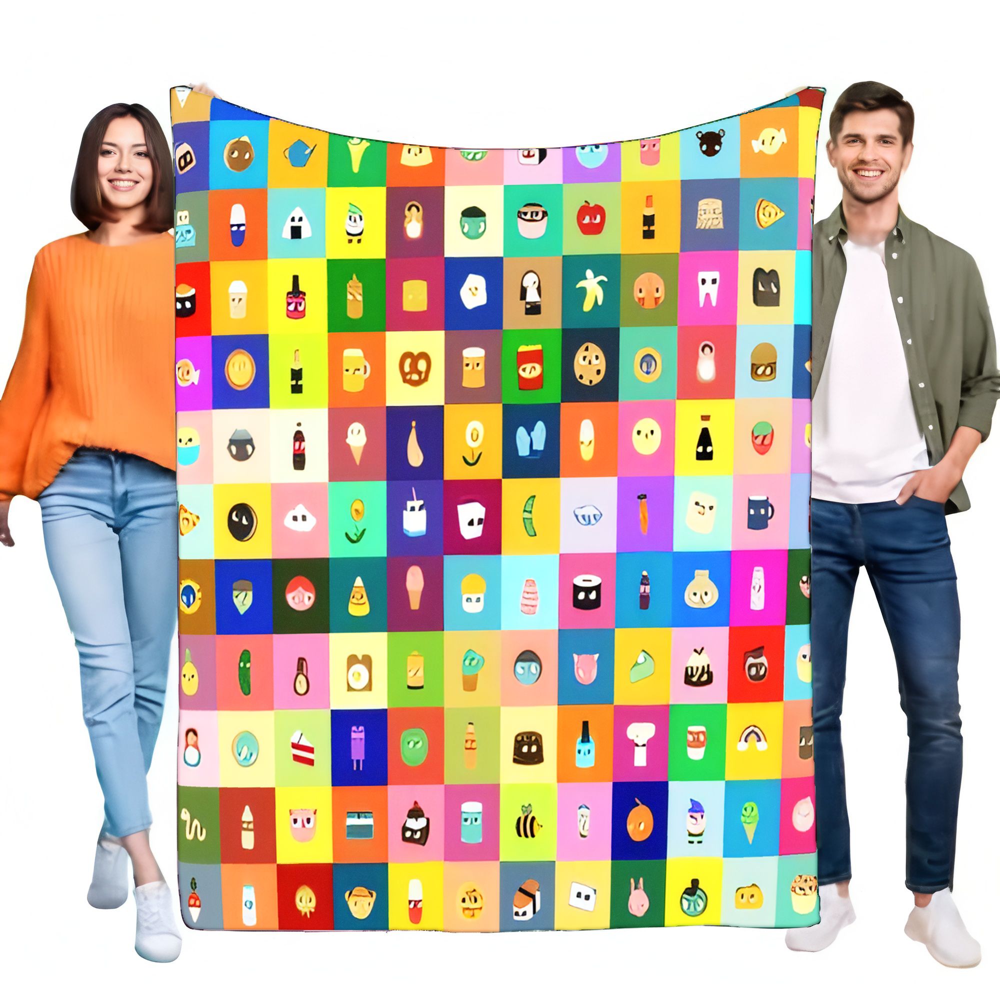 Lebhafte Cartoon-Symbol-Gitter – Home Decor Emoji Bewertung und Preis
