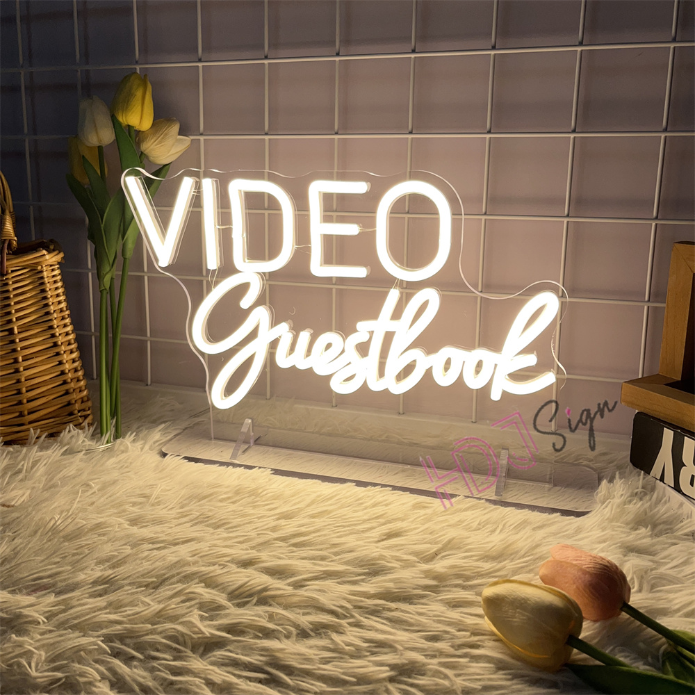 VIDEO Gästebuch Audio Neon Sch – Home Decor Nearby Bewertung und Preis