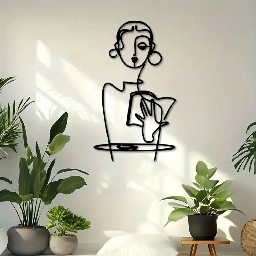 Minimalistische Metall-Wandkun – Home Decor Brand Bewertung und Preis