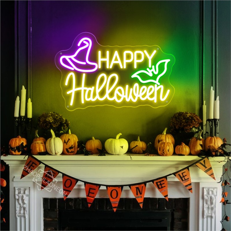 Happy Halloween Neon Schild Sü – Home Decor Nearby Bewertung und Preis